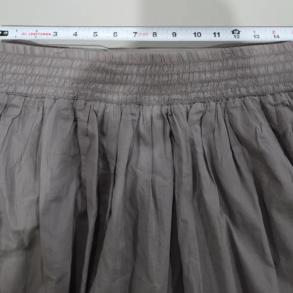 Banana Republic Gray Smocked Skater Mini Skirt - Picture 6 of 7